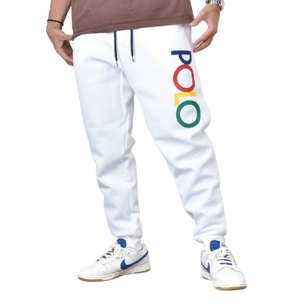 NWT  Polo Ralph Lauren Kids Boy ICONIC EXCLUSIVE Logo Double-Knit Jogger Pants L
